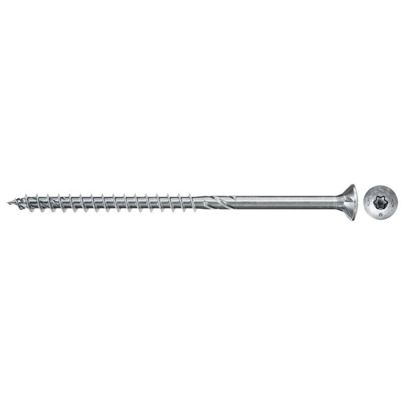 fischer Holzschraube PowerFast II Teilgewinde Senkkopf TX20 blau verzinkt 5 x 120 mm - 100 Stück von fischer Deutschland Vertriebs GmbH