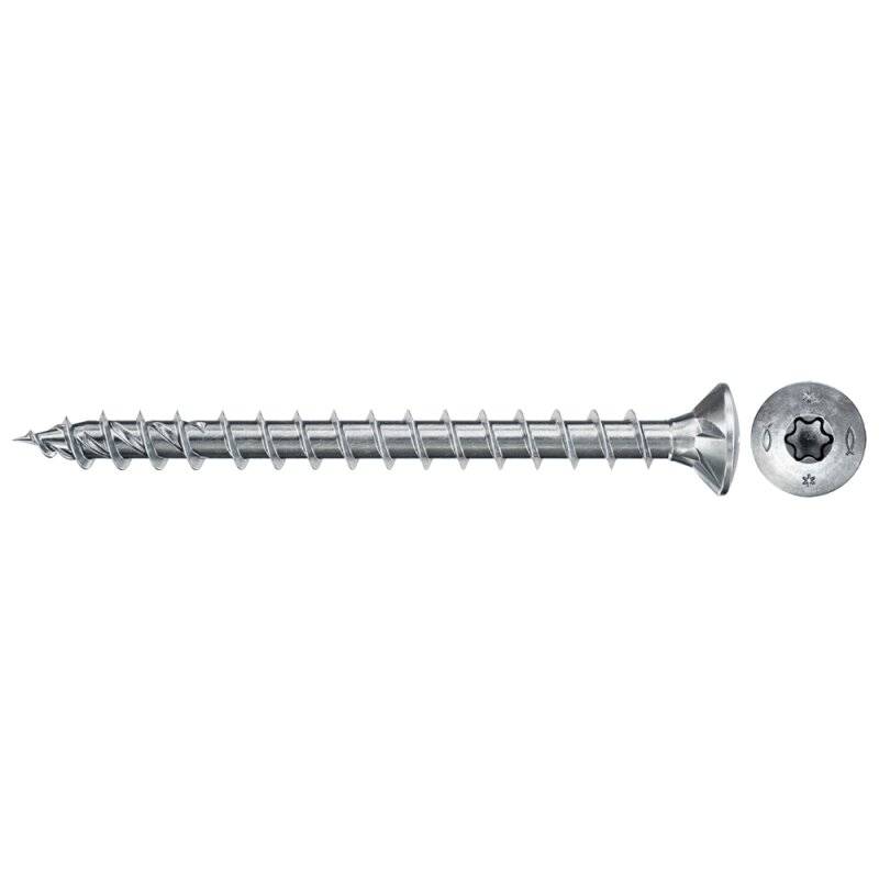 fischer Holzschraube PowerFast II Vollgewinde Senkkopf TX20 blau verzinkt 5 x 70 mm - 50 Stück von fischer Deutschland Vertriebs GmbH