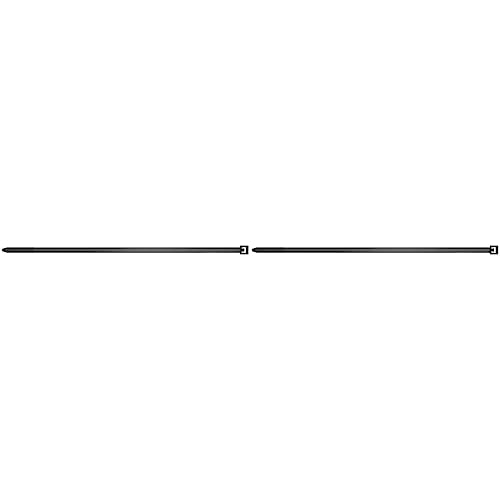 fischer Kabelbinder UBN 4,8 x 280 - Hochwertige Kabelverbinder zur einfachen Bündelung von Kabeln und Rohren, schwarz - 100 Stück - Art.-Nr. 87495 (Packung mit 2) von fischer