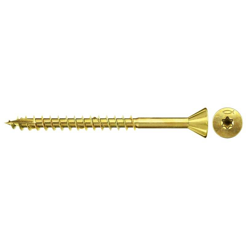 fischer MDF- und Faserplattenschraube Senkkopf TX Teilgewinde verzinkt 3,5 x 45 mm - 200 Stück von fischer Deutschland Vertriebs GmbH