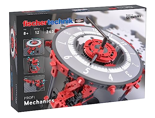 fischertechnik 569020 PROFI Mechanics - Baukasten für Kinder ab 8 Jahre, Experimentierbausatz mit 12 Modellen zur Erkundung der Mechanik von fischertechnik