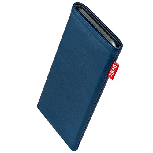 fitBAG Beat Royalblau Handytasche für Samsung Galaxy A22 5G Tasche aus Echtleder Nappa mit Microfaserinnenfutter | Hülle mit Reinigungsfunktion | Made in Germany von fitBAG
