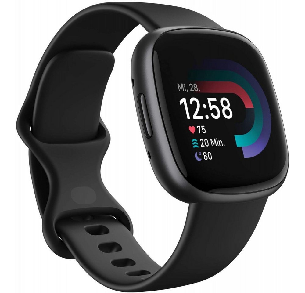 fitbit Fitbit Versa 4 Smartwatch in Schwarz. Smartwatch (Fitbit), black graphite, Wasserdicht von fitbit