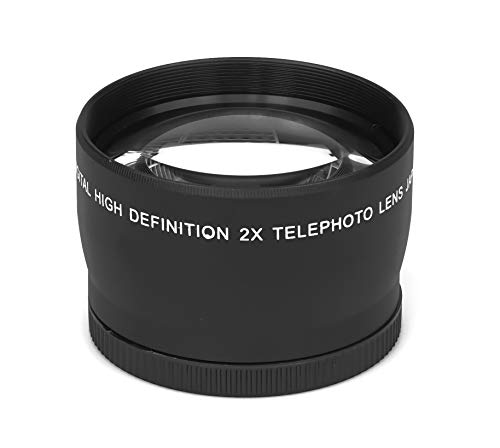 2.0X - 58mm HD Tele Vorsatzlinse Echtglas Marken Optik Vorsatz Linse Objektiv 2X von fittings4you
