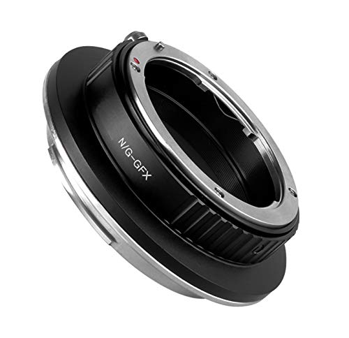 N/G-GFX Objektivadapter kompatibel für Nikon (G) Objektiv kompatibel mit Fujifilm GFX G-Mount Kamera von fittings4you