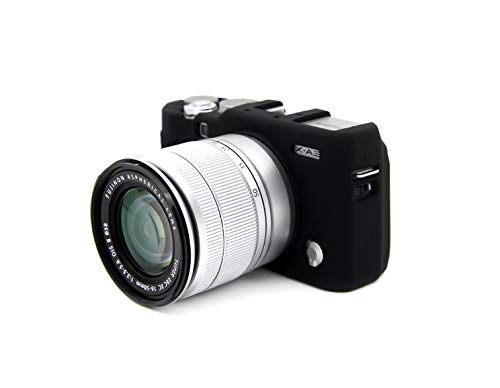 Silikon Tasche Etui kompatibel für Fuji XA3 Kameratasche schwarz CC1734a von fittings4you