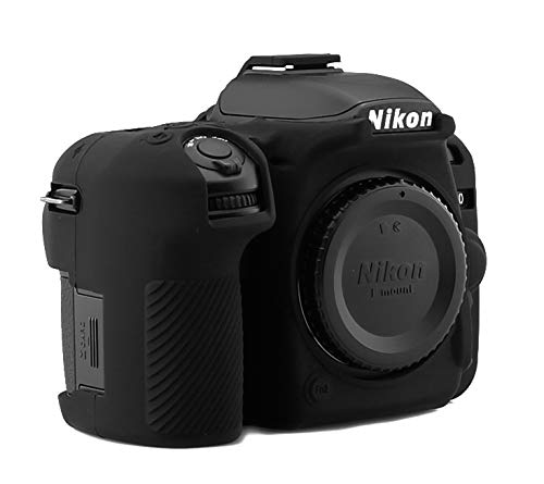 Silikon Tasche Etui kompatibel für Nikon D7500 Kameratasche schwarz CC2120a von fittings4you