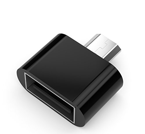 fittings4you Highspeed OTG Adapter Micro USB auf USB 2.0 Typ A B für Android Smartphone Schwarz von fittings4you
