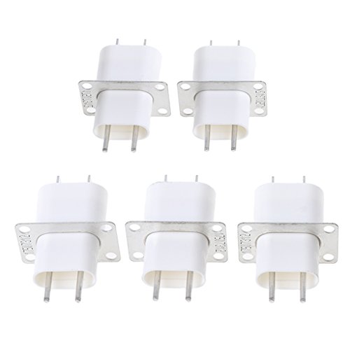 fivekim 5 Stück Elektronische Mikrowellenofen Magnetron 4 Filament Pin Steckdosen Konverter Home Mikrowelle Ofen Magnet Buchse Weiß& Silber Ton fivekim 5 Stück Elektronische Mikrowellenofen Magnetron 4 Filament Pin Steckdosen Konverter Home Mikrowelle Ofen Magnet Buchse Weiß& Silber Ton von fivekim