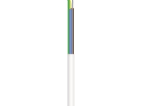 Downlightkabel, varmebestandigt 3G1,5mm² SIHF hvid, PVC 500V ring, kabeldiameter 7,8mm - (100 meter) von fix-pro