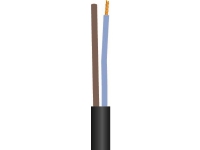 FIX-PRO Anschluss flach, pvc 2x0,75 mm² PKLF schwarz 300/300V Ring, Kabeldurchmesser 3,8x6,3 mm - (50 Meter) von fix-pro