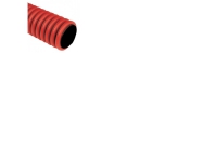FIX-PRO Kabelschutzschlauch, Rot PE 50/41 mm, doppelwandig mit Muffe und Zugseil 50 Meter - (50 Meter) von fix-pro