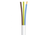 Kabel rund, PVC 3G1,5 mm² PKAJ weiß 300/500V Ring, Kabeldurchmesser 9,4 mm - (50 Meter) von fix-pro