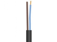 Leitung rund, PVC 2x1,5 mm² PKA schwarz 300/500V Ring, Kabeldurchmesser 8,6 mm - (100 Meter) von fix-pro