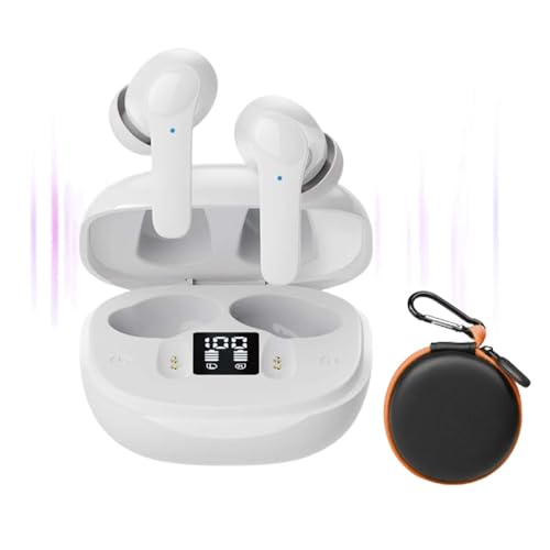 fjaldjfu Verovelo Ki Kopfhörer Mit Echtzeit Übersetzung, 3-in-1 ki übersetzer kopfhörer, 144 Sprachen Kopfhörer Übersetzer Echtzeit, Touchscreen Open Ear kopfhörer für iOS und Android (Weiß) von fjaldjfu