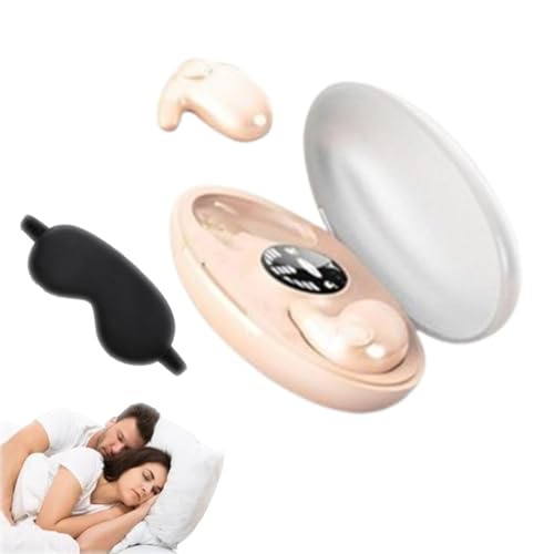 fjaldjfu Zelara IPX5 wasserdichte Bluetooth-Kopfhörer, kopfhörer kabellos Bluetooth 5.3 mit 48H HiFi Stereo Tiefer Bass mit 4 Noise Cancelling Mic, Ergonomisches Tragegefühl (Rosa+Augenmaske) von fjaldjfu