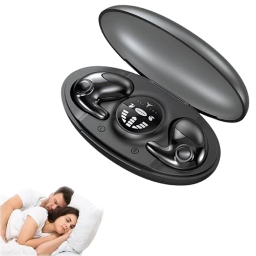 fjaldjfu Zelara IPX5 wasserdichte Bluetooth-Kopfhörer, kopfhörer kabellos Bluetooth 5.3 mit 48H HiFi Stereo Tiefer Bass mit 4 Noise Cancelling Mic, Ergonomisches Tragegefühl (Schwarz) von fjaldjfu