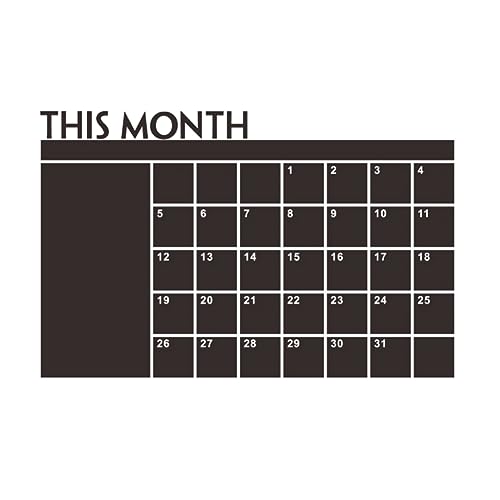 Cotowin in diesem Monat Kalender Tafel Wandaufkleber - 35 x 23 Tafelkalender von fkngcp
