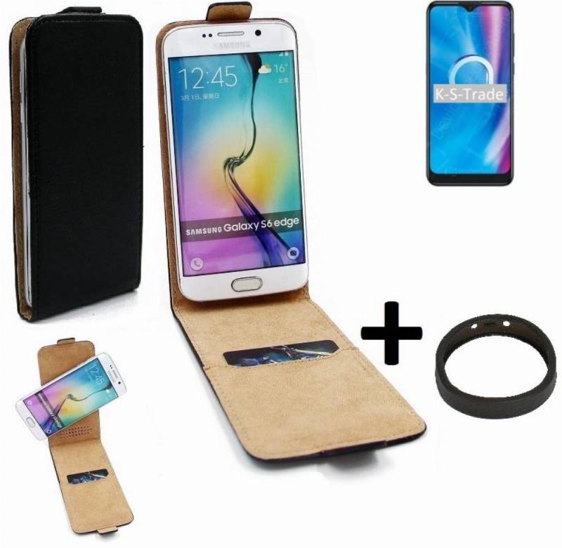 K-S-Trade Handyhülle für Alcatel 1V (2020), TOP SET Handyhülle 360° Flipstyle Schutzhülle Smartphone Tasche von flat.design
