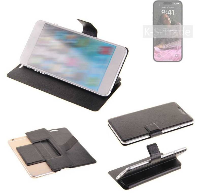 K-S-Trade Handyhülle für Apple iPhone 14 Pro Max, Schutzhülle Schutzhülle Flip Cover Klapphülle Wallet Case Slim von flat.design