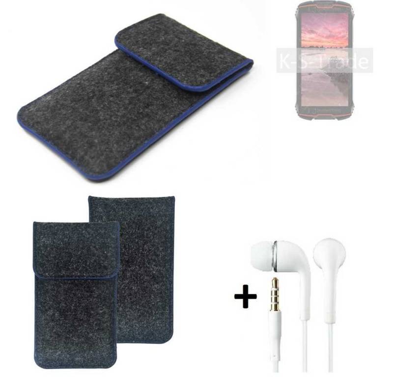 K-S-Trade Handyhülle für Cubot King Kong Mini 2 Pro, Handy Schutz Hülle Schutzhülle Handyhülle Filztasche Pouch von flat.design
