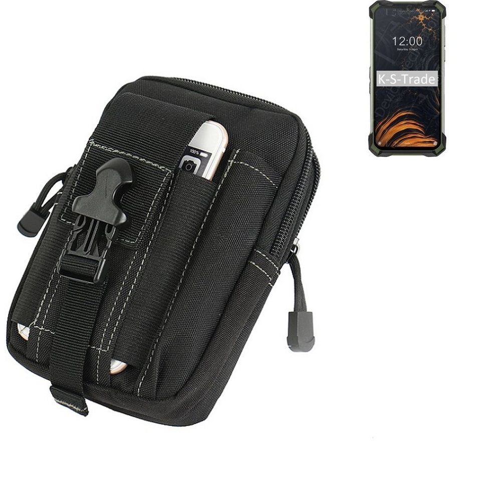 K-S-Trade Handyhülle für Doogee S86, Gürtel Tasche Gürteltasche Holster Schutz Hülle Handy Hülle von flat.design