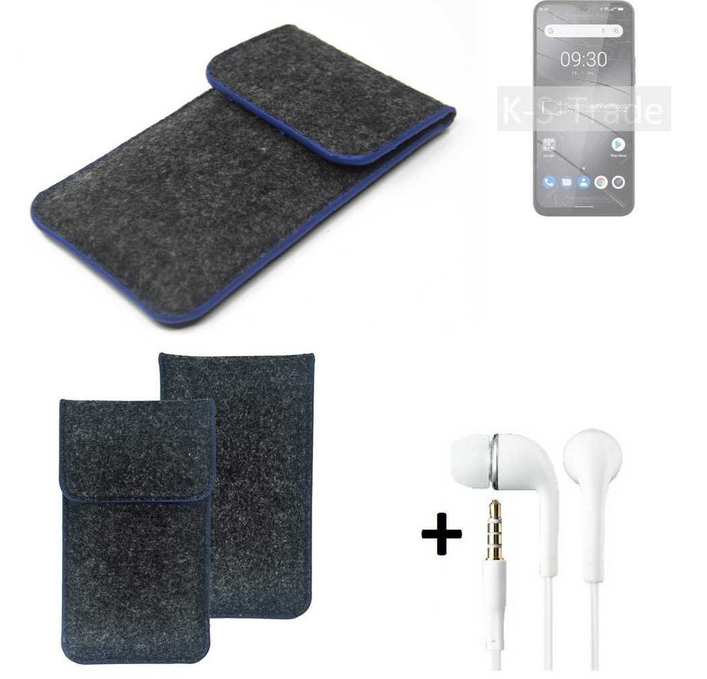 K-S-Trade Handyhülle für Gigaset GS5 Lite, Handy Schutz Hülle Schutzhülle Handyhülle Filztasche Pouch von flat.design