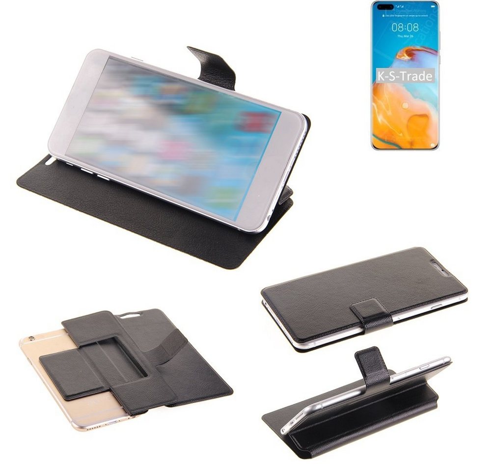 K-S-Trade Handyhülle für Huawei P40 Pro, Schutzhülle Schutzhülle Flip Cover Klapphülle Wallet Case Slim von flat.design