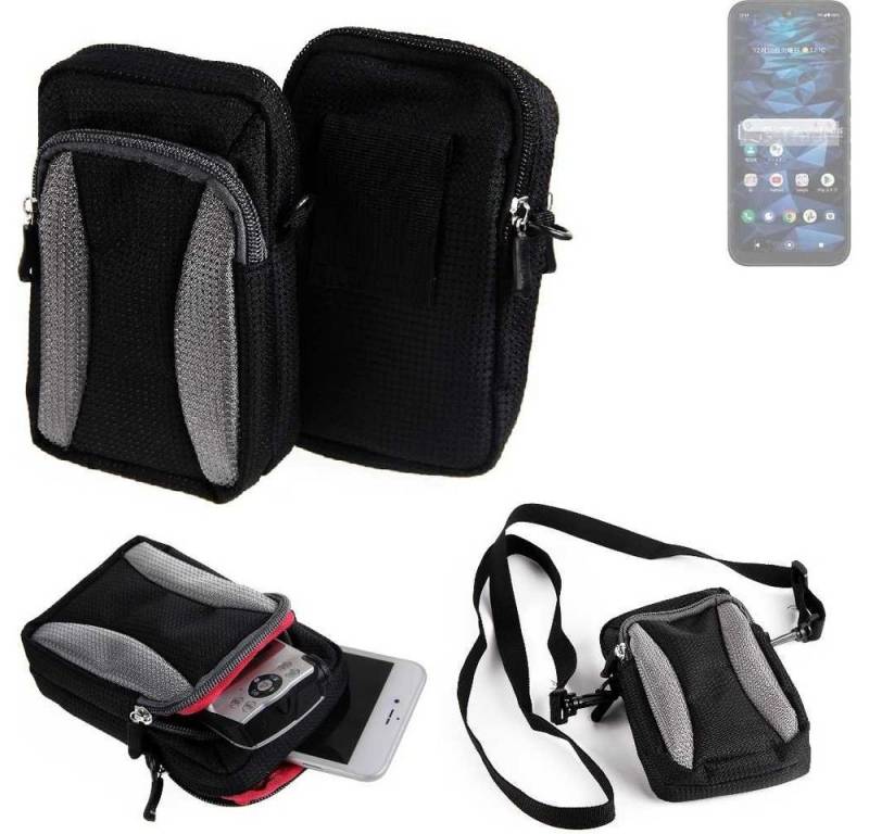 K-S-Trade Handyhülle für Kyocera Digno SX3, Holster Schutz Hülle Handy Hülle Gürteltasche Umhängetasche mit von flat.design