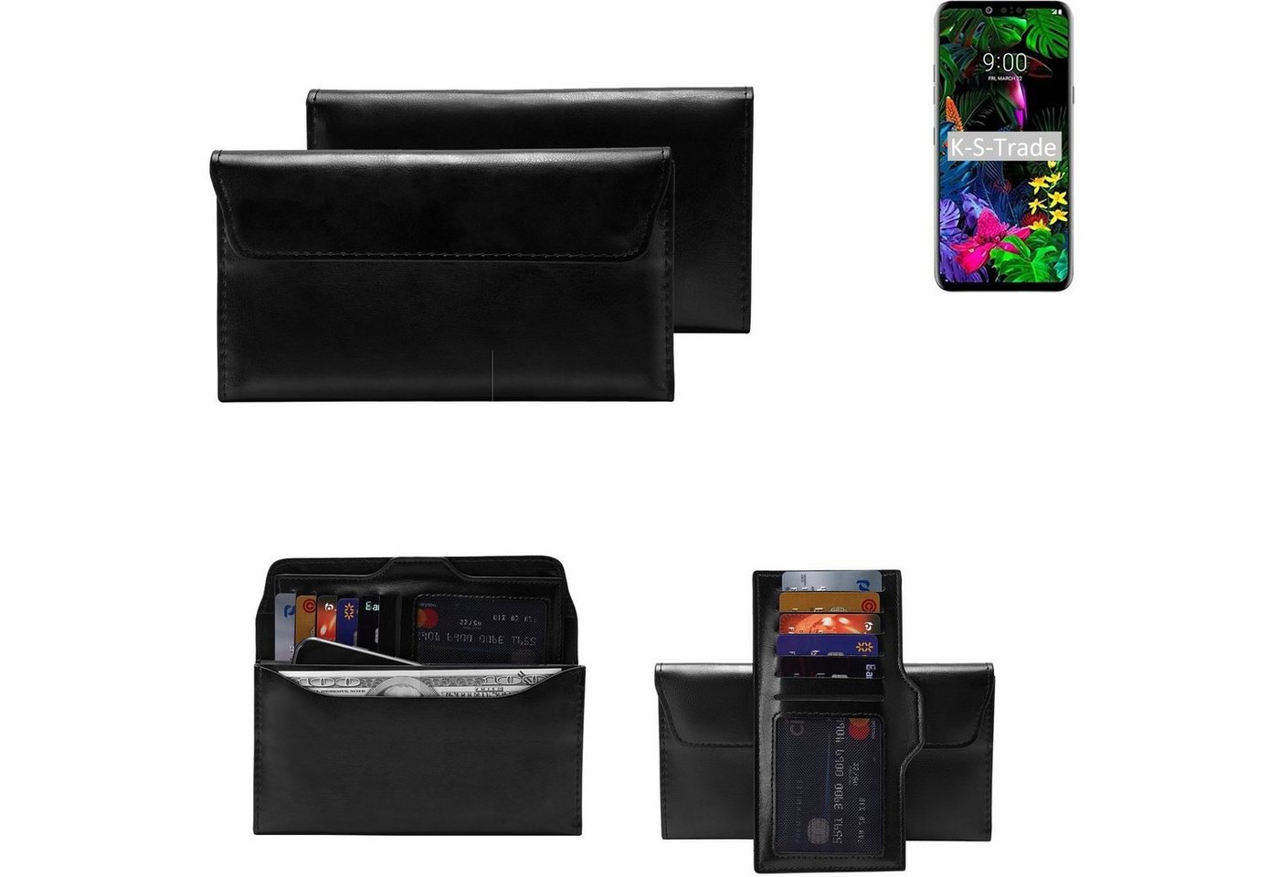 K-S-Trade Handyhülle für LG Electronics V50 ThinQ 5G, Handy Hülle Schutz Hülle Tasche Schutz Case Handytasche von flat.design