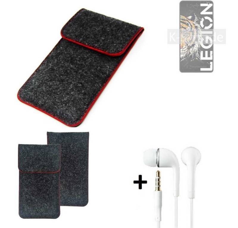 K-S-Trade Handyhülle für Lenovo Legion Y70, Handy Schutz Hülle Schutzhülle Handyhülle Filztasche Pouch von flat.design