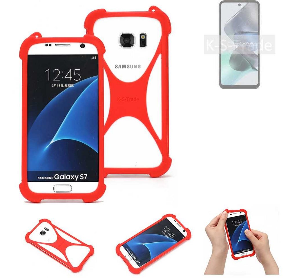 K-S-Trade Handyhülle für Motorola Moto G23, Handy-Hülle Schutz-Hülle Bumper Silikon Schutz Hülle Cover Case von flat.design