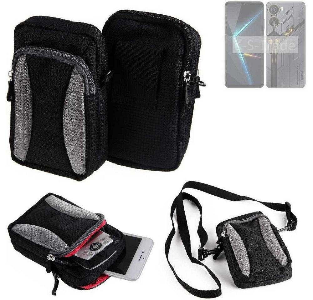 K-S-Trade Handyhülle für Nubia Neo 5G, Holster Schutz Hülle Handy Hülle Gürteltasche Umhängetasche mit von flat.design