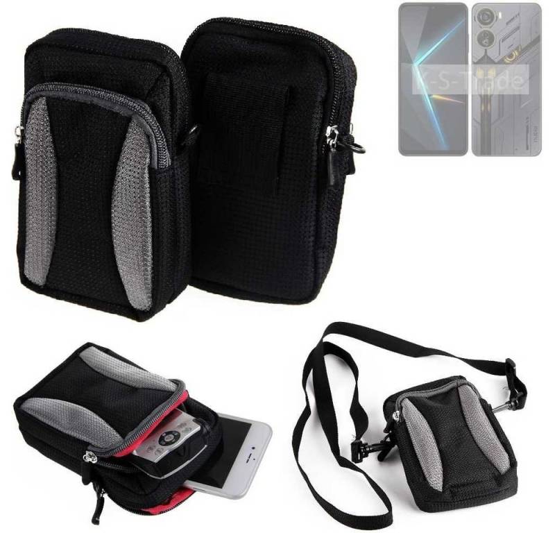 K-S-Trade Handyhülle für Nubia Neo 5G, Holster Schutz Hülle Handy Hülle Gürteltasche Umhängetasche mit von flat.design