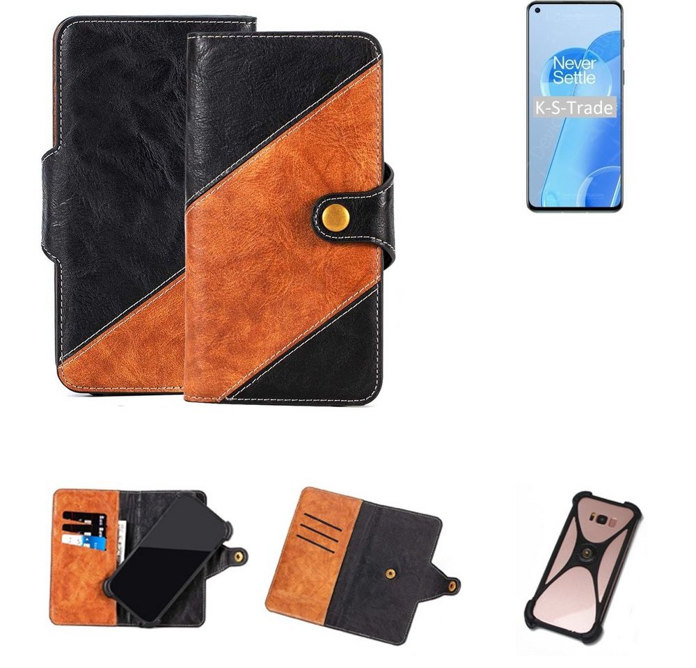 K-S-Trade Handyhülle für OnePlus 9RT, Handyhülle Schutzhülle Bookstyle Case Wallet-Case Handy Cover von flat.design