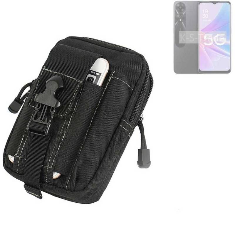 K-S-Trade Handyhülle für Oppo A1 Energy Edition 5G, Gürtel Tasche Gürteltasche Holster Schutz Hülle Handy Hülle von flat.design