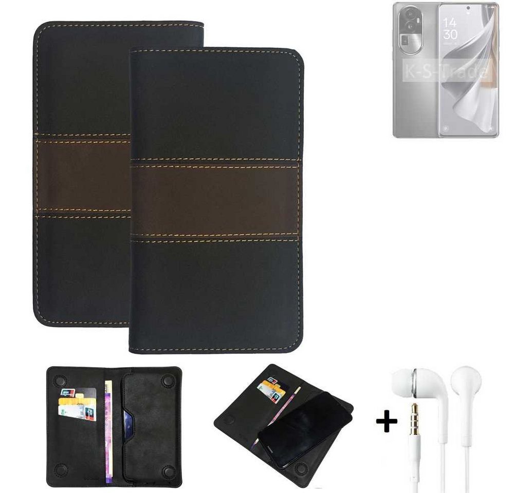 K-S-Trade Handyhülle für Oppo Reno10 Pro+, Handyhülle + Kopfhörer Schutzhülle Walletcase Bookstyle Tasche K-S-Trade Handyhülle für Oppo Reno10 Pro+, Handyhülle + Kopfhörer Schutzhülle Walletcase Bookstyle Tasche von flat.design