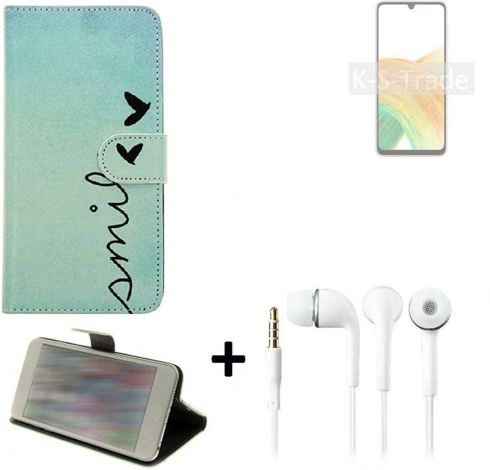 K-S-Trade Handyhülle für Samsung Galaxy A33 5G, Schutz Hülle Handy Hülle 360° Wallet Case Schutz Hülle von flat.design