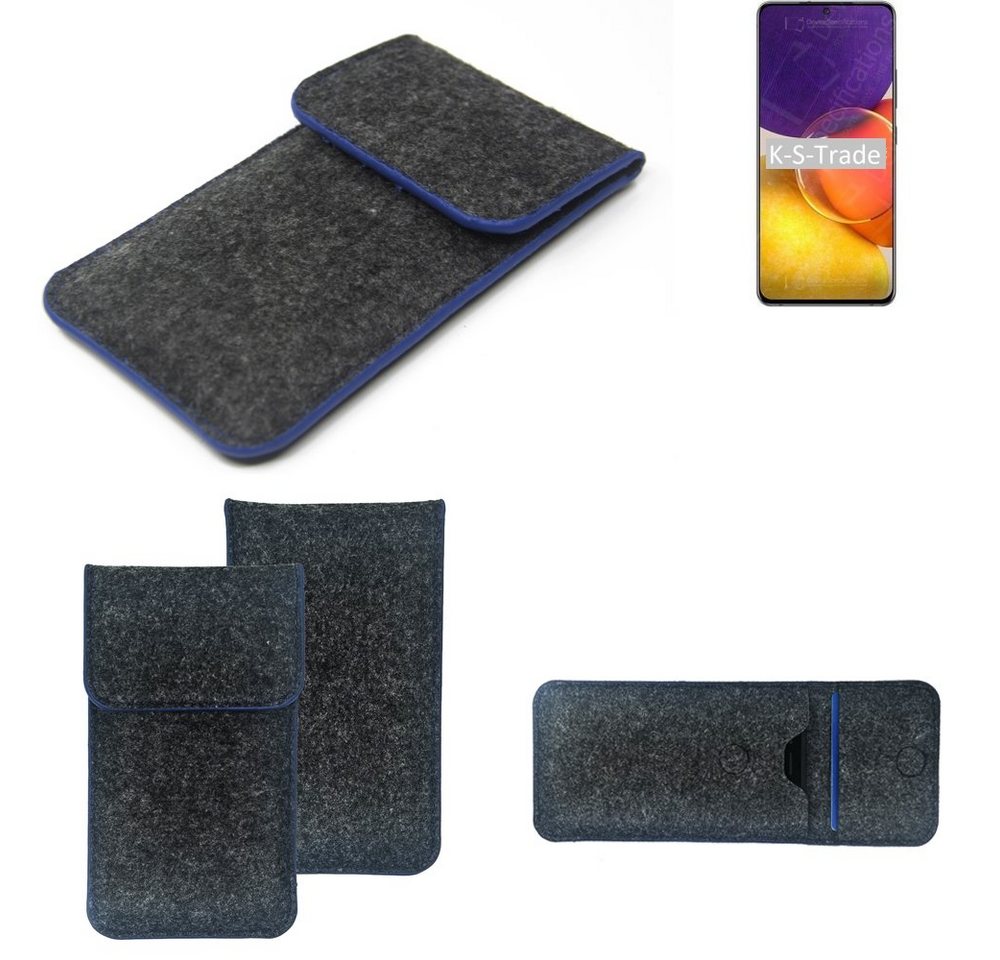K-S-Trade Handyhülle für Samsung Galaxy Quantum2, Handy-Hülle Schutz-Hülle Filztasche Pouch Tasche Case Sleeve von flat.design