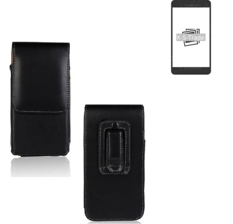 K-S-Trade Handyhülle für Samsung Galaxy S22+, Gürteltasche Schutz Hülle Handy Hülle mit Magnetverschluss von flat.design