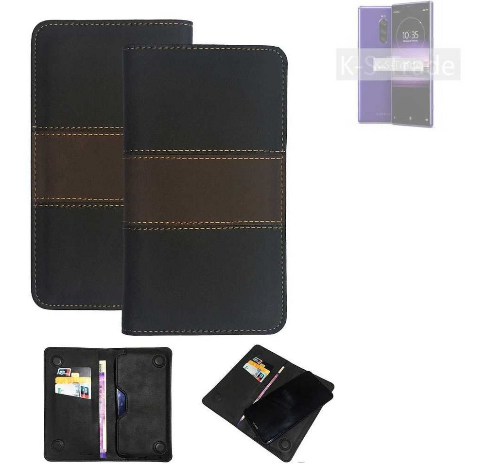 K-S-Trade Handyhülle für Sony Xperia 1, Hülle Handyhülle Schutzhülle Walletcase Bookstyle Tasche Schutz von flat.design
