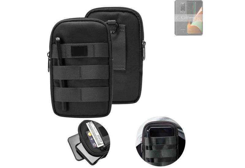 K-S-Trade Handyhülle für Ulefone Armor 17 Pro, Holster Gürtel Tasche Handy Tasche Schutz Hülle dunkel-grau viele von flat.design