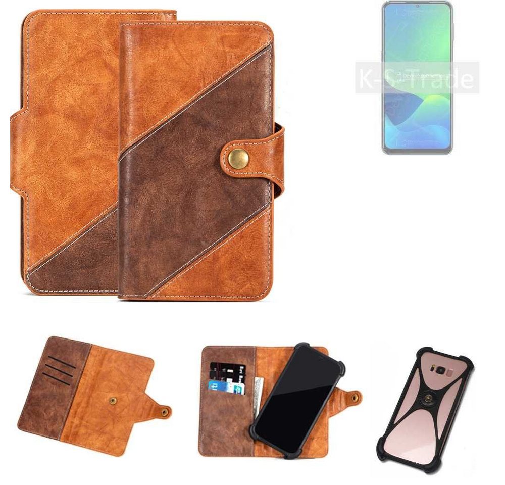 K-S-Trade Handyhülle für Ulefone Note 13P, Handyhülle Schutzhülle Bookstyle Case Wallet-Case Cover von flat.design