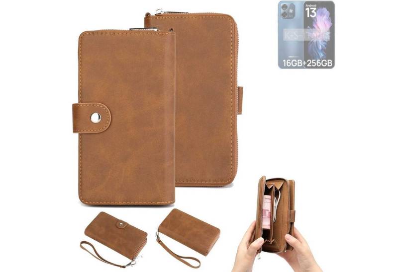 K-S-Trade Handyhülle für Ulefone Note 16 Pro, Handyhülle Schutzhülle & Portemonnee Tasche Handytasche Case Etui von flat.design