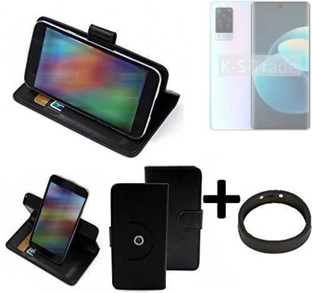 K-S-Trade Handyhülle für Vivo X60 Pro, Case Schutz Hülle + Bumper Handy Hülle Flipcase Smartphone Cover von flat.design