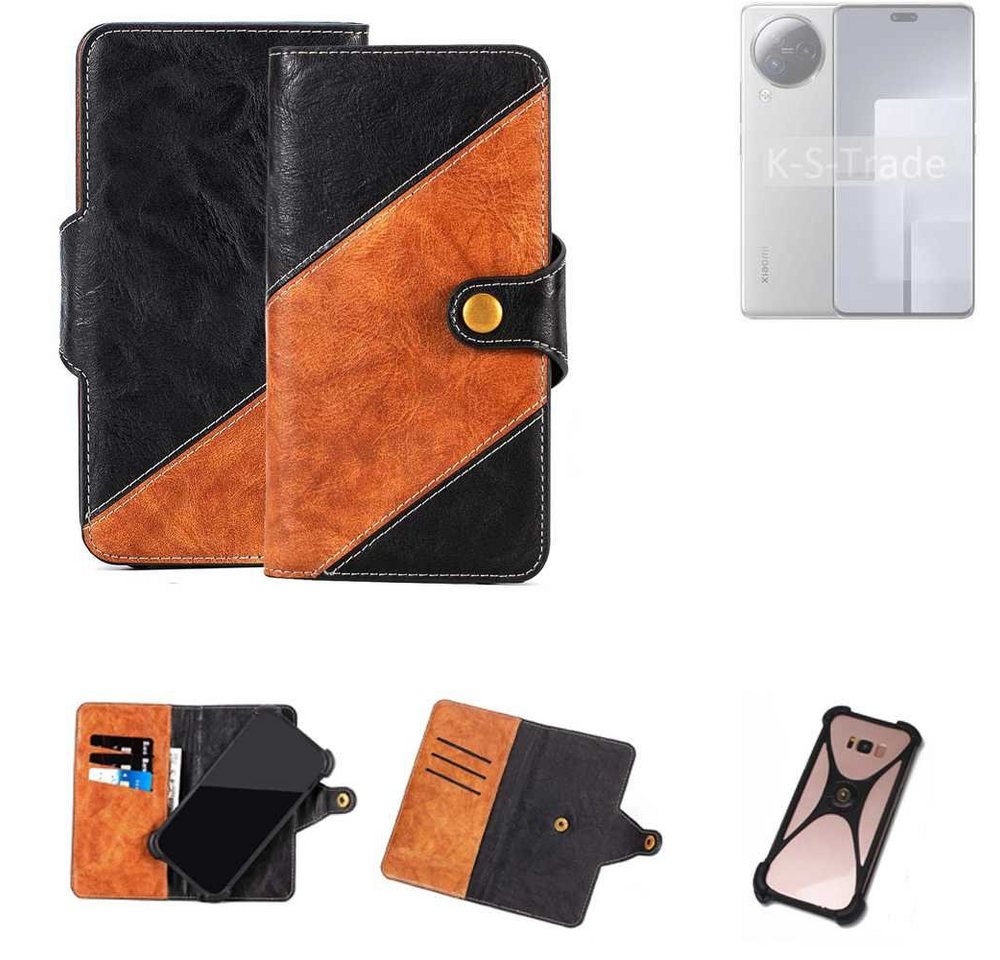 K-S-Trade Handyhülle für Xiaomi Civi 3, Handyhülle Schutzhülle Bookstyle Case Wallet-Case Handy Cover von flat.design