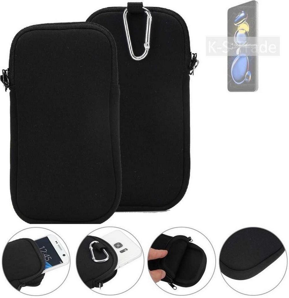 K-S-Trade Handyhülle für Xiaomi Redmi Note 11T Pro+, Neopren-Hülle Handyhülle Schutzhülle Neoprenhülle Sleeve von flat.design