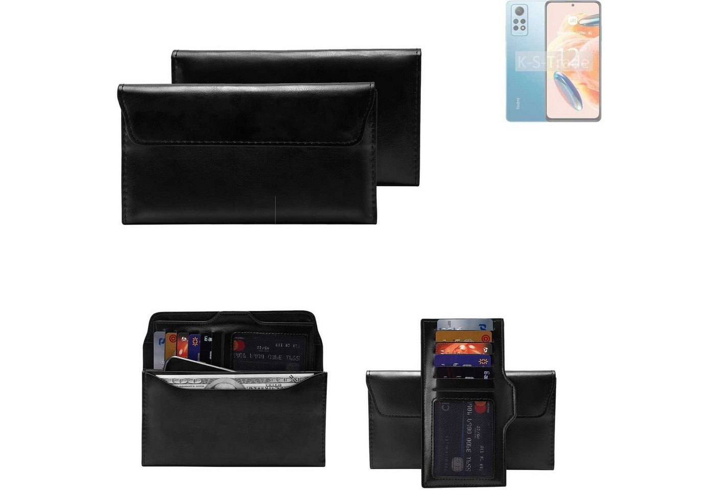 K-S-Trade Handyhülle für Xiaomi Redmi Note 12R Pro, Handy Hülle Schutz Hülle Tasche Schutz Case Handytasche von flat.design