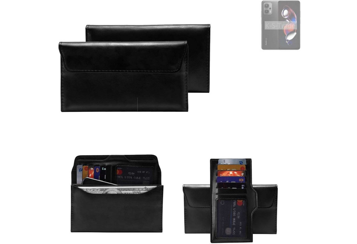 K-S-Trade Handyhülle für Xiaomi Redmi Note 12T Pro, Handy Hülle Schutz Hülle Tasche Schutz Case Handytasche von flat.design