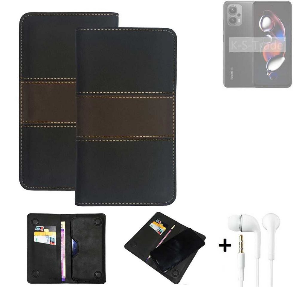 K-S-Trade Handyhülle für Xiaomi Redmi Note 12T Pro, Handyhülle + Kopfhörer Schutzhülle Walletcase Bookstyle Tasche K-S-Trade Handyhülle für Xiaomi Redmi Note 12T Pro, Handyhülle + Kopfhörer Schutzhülle Walletcase Bookstyle Tasche von flat.design